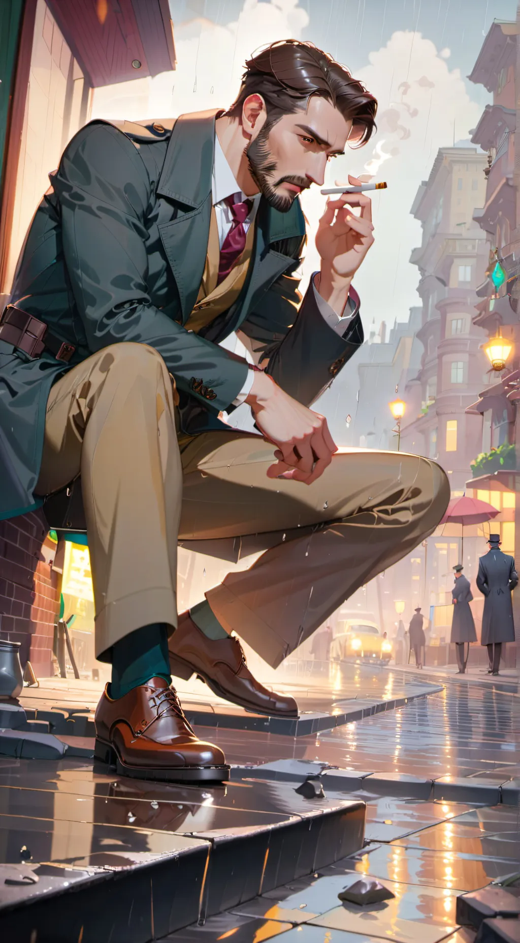 ai character: Detective John background