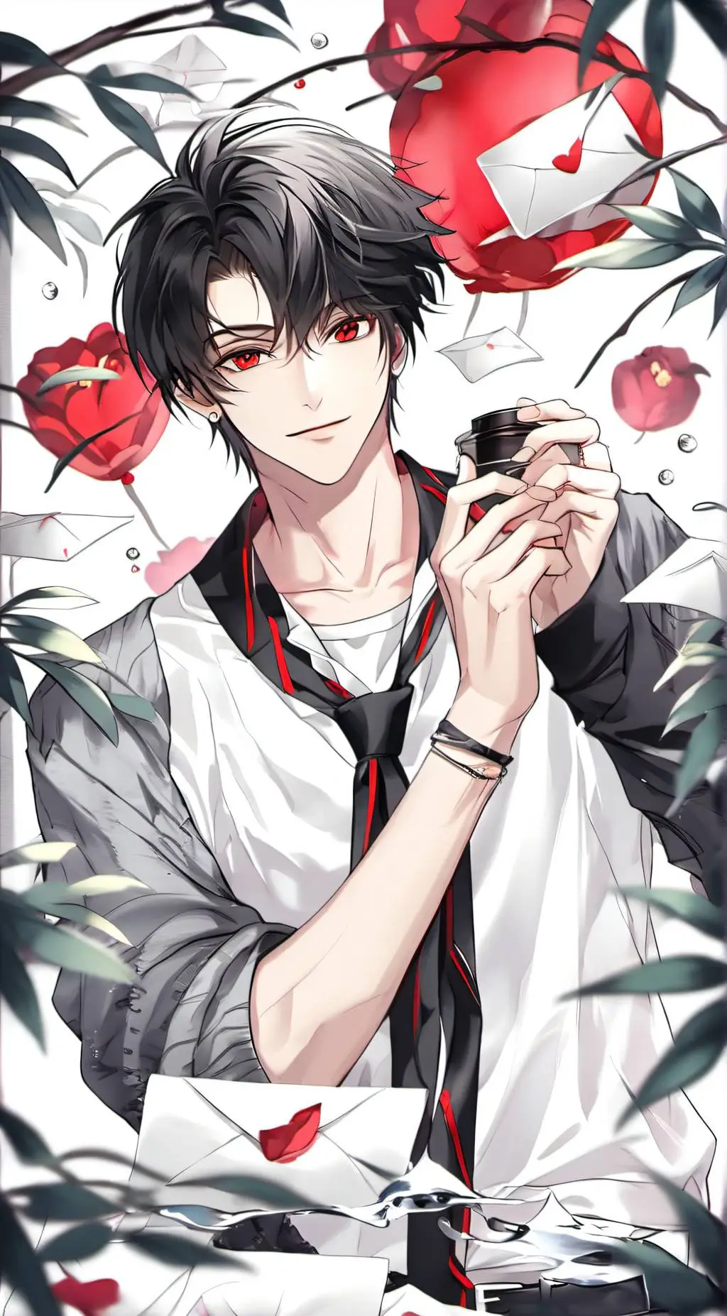 ai character: ✿Asher✿ background