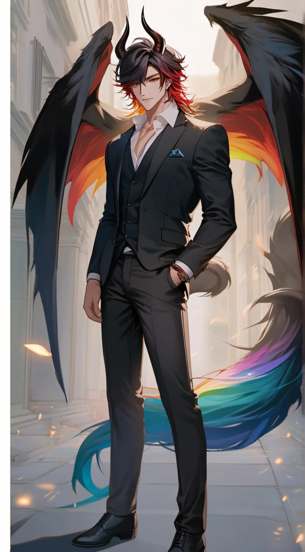 ai character: Asher dain  background