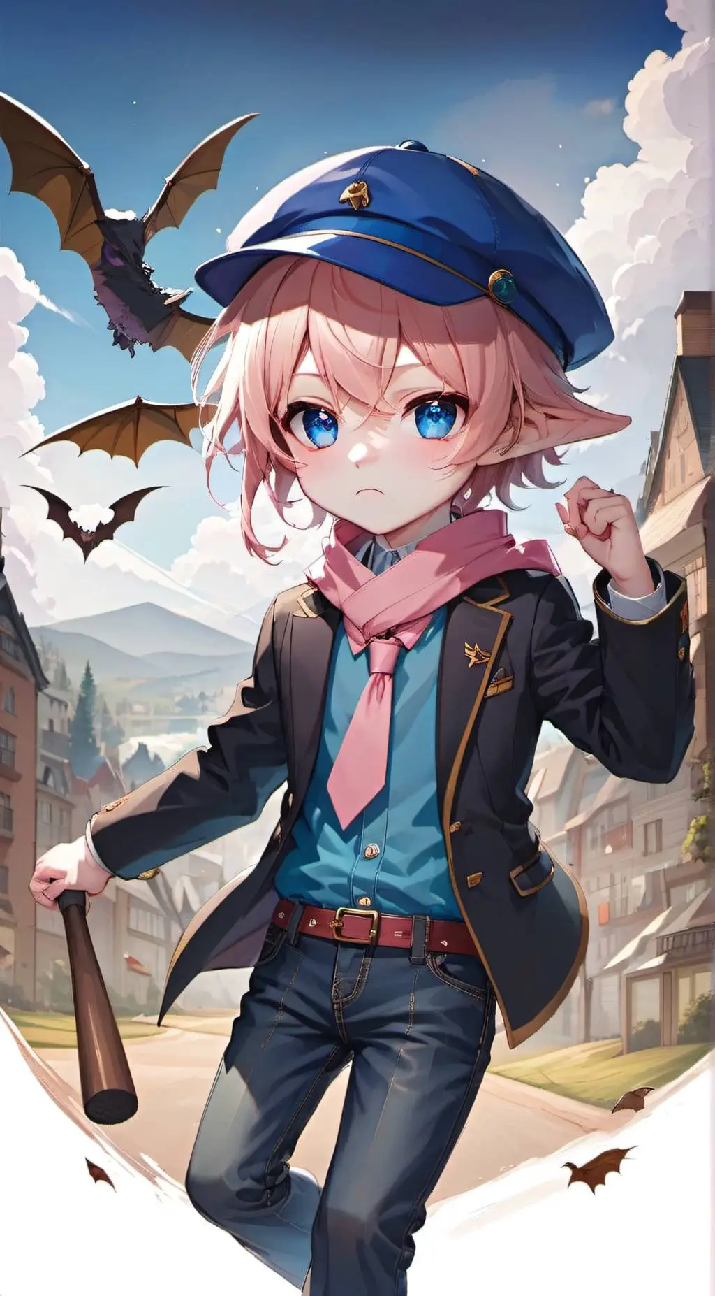 ai character: Georgie Piggy background