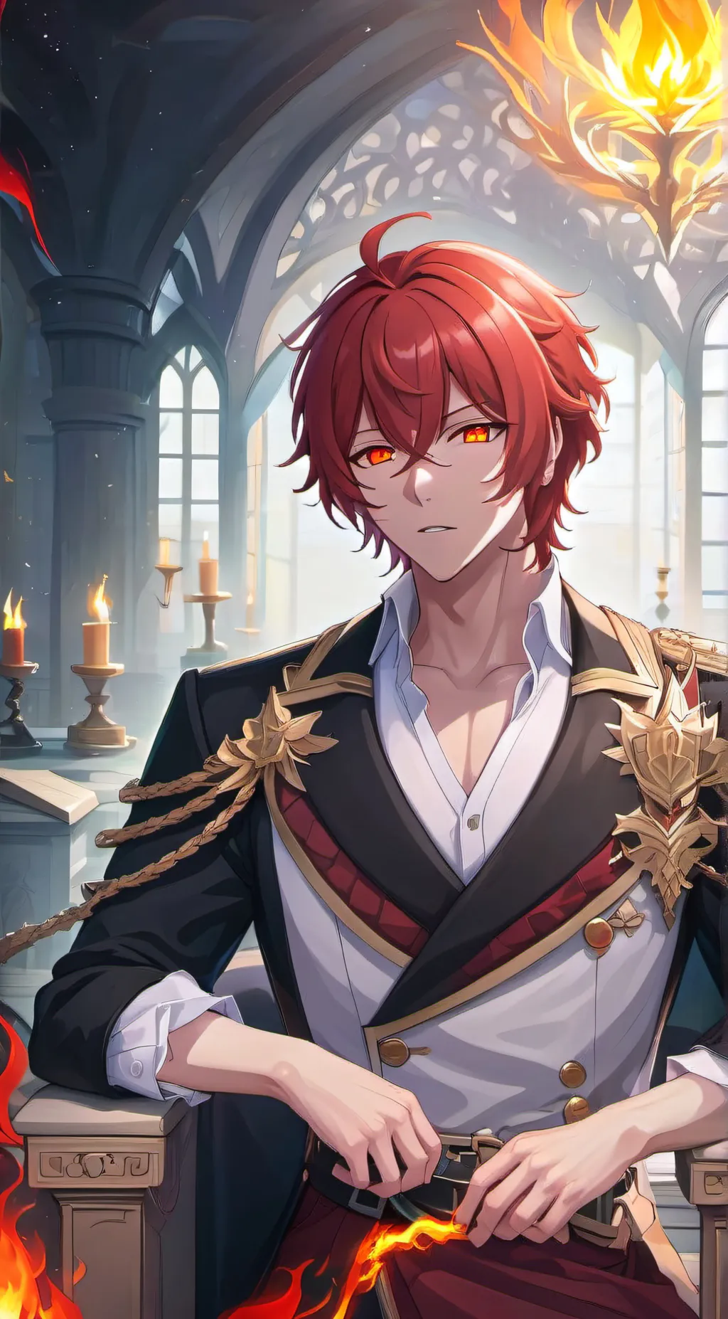 ai character: Theo Graveheart background