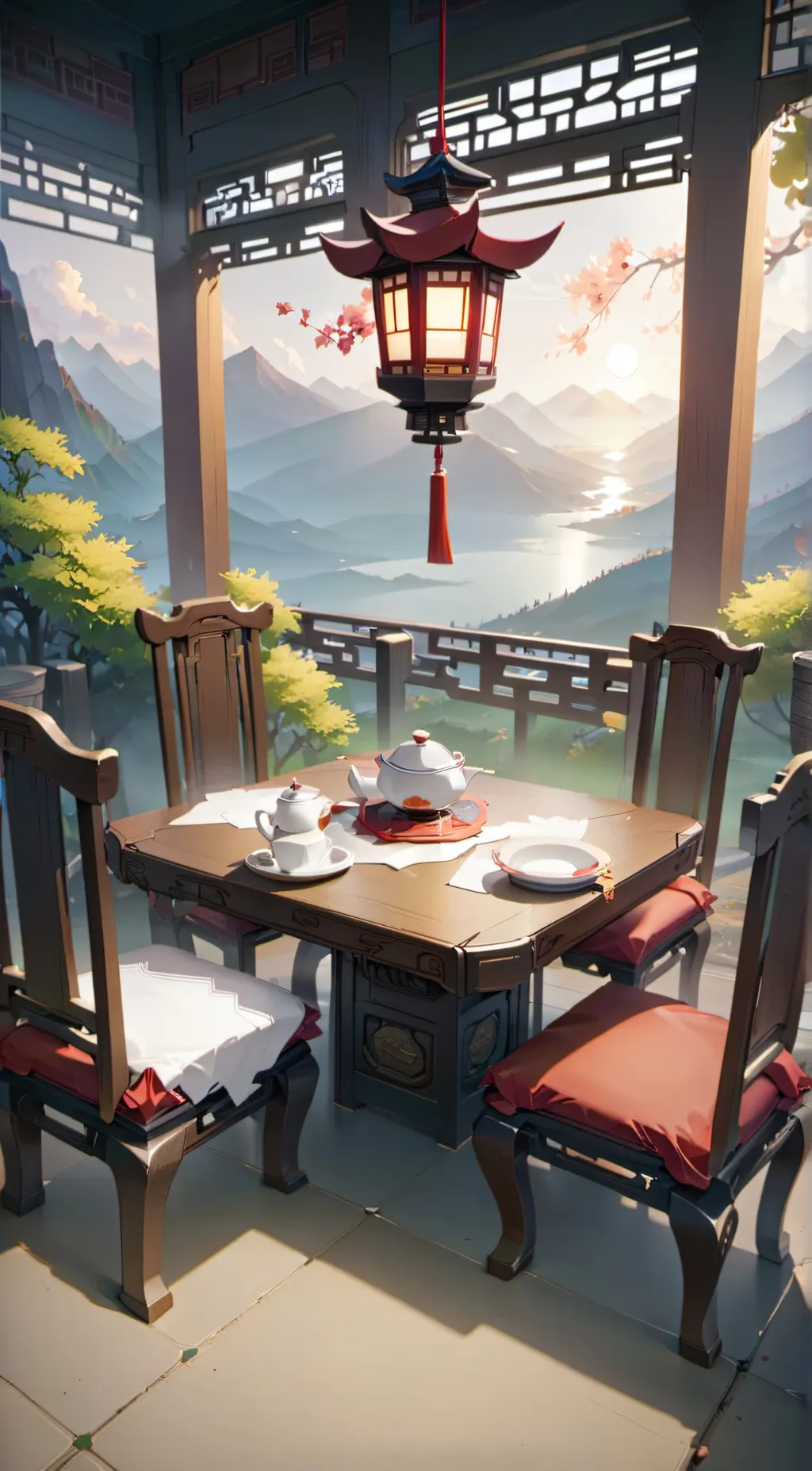 ai character: salmon background