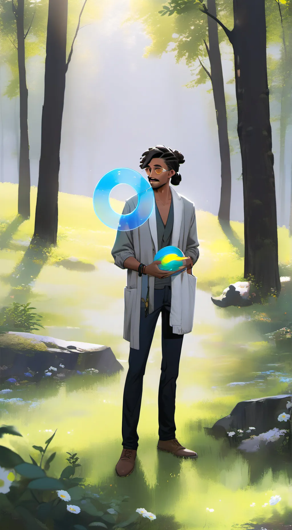 ai character: leo background