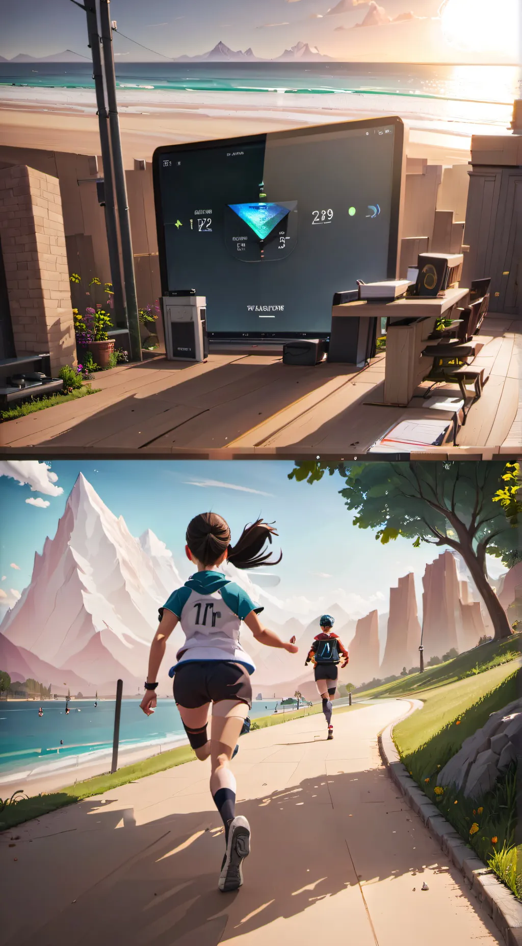 ai character: EAS alarm background