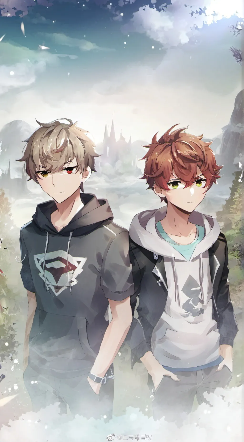 ai character: Asher and Mandy background