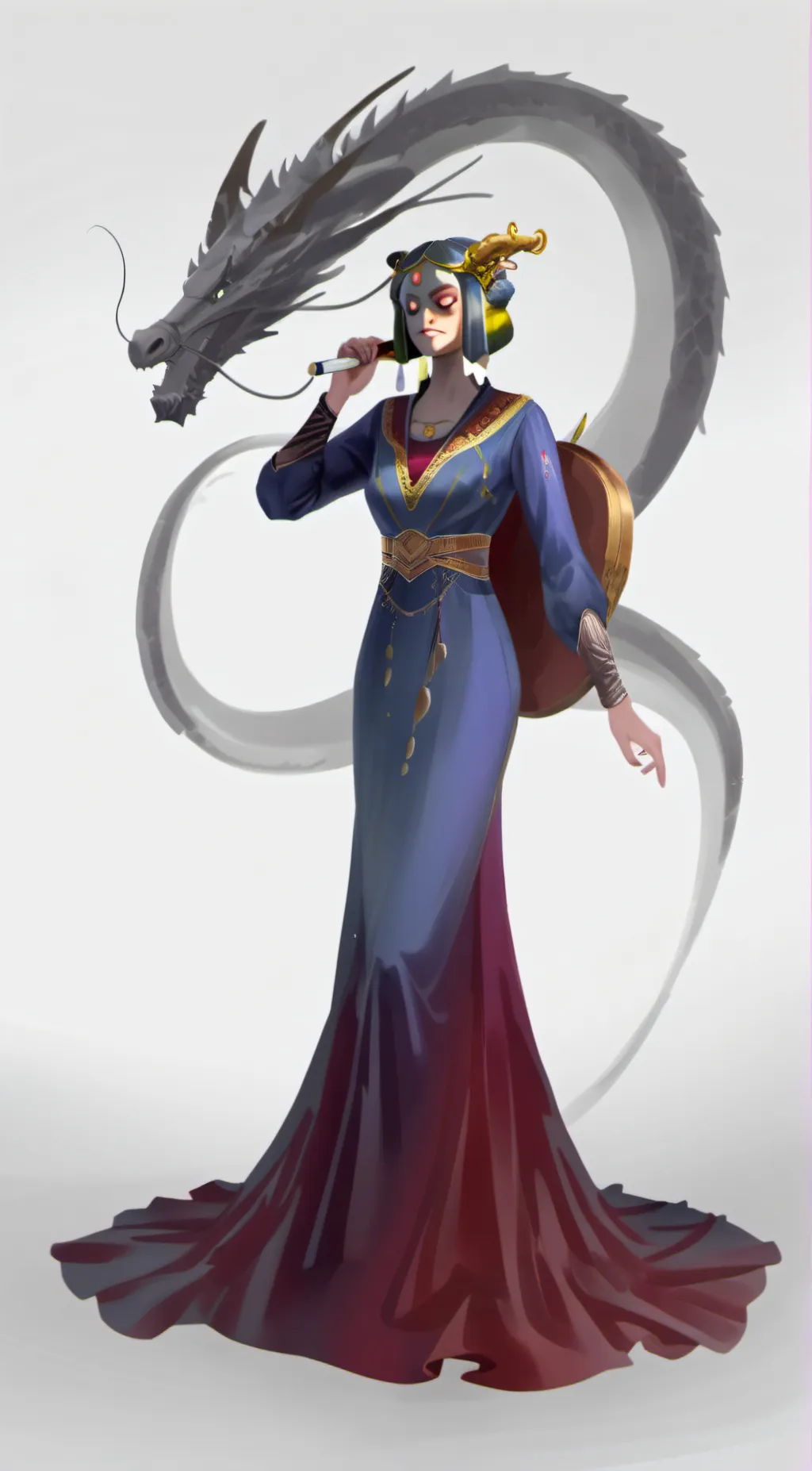 ai character: dragon blake background