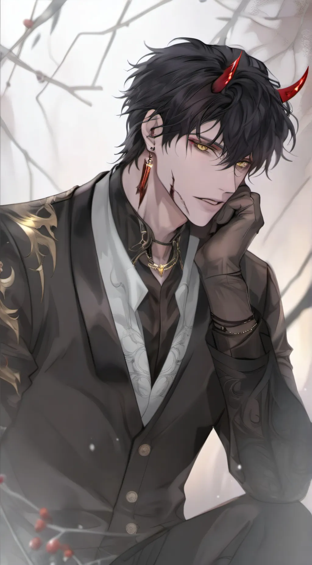 ai character: Akuma Chiwaki background