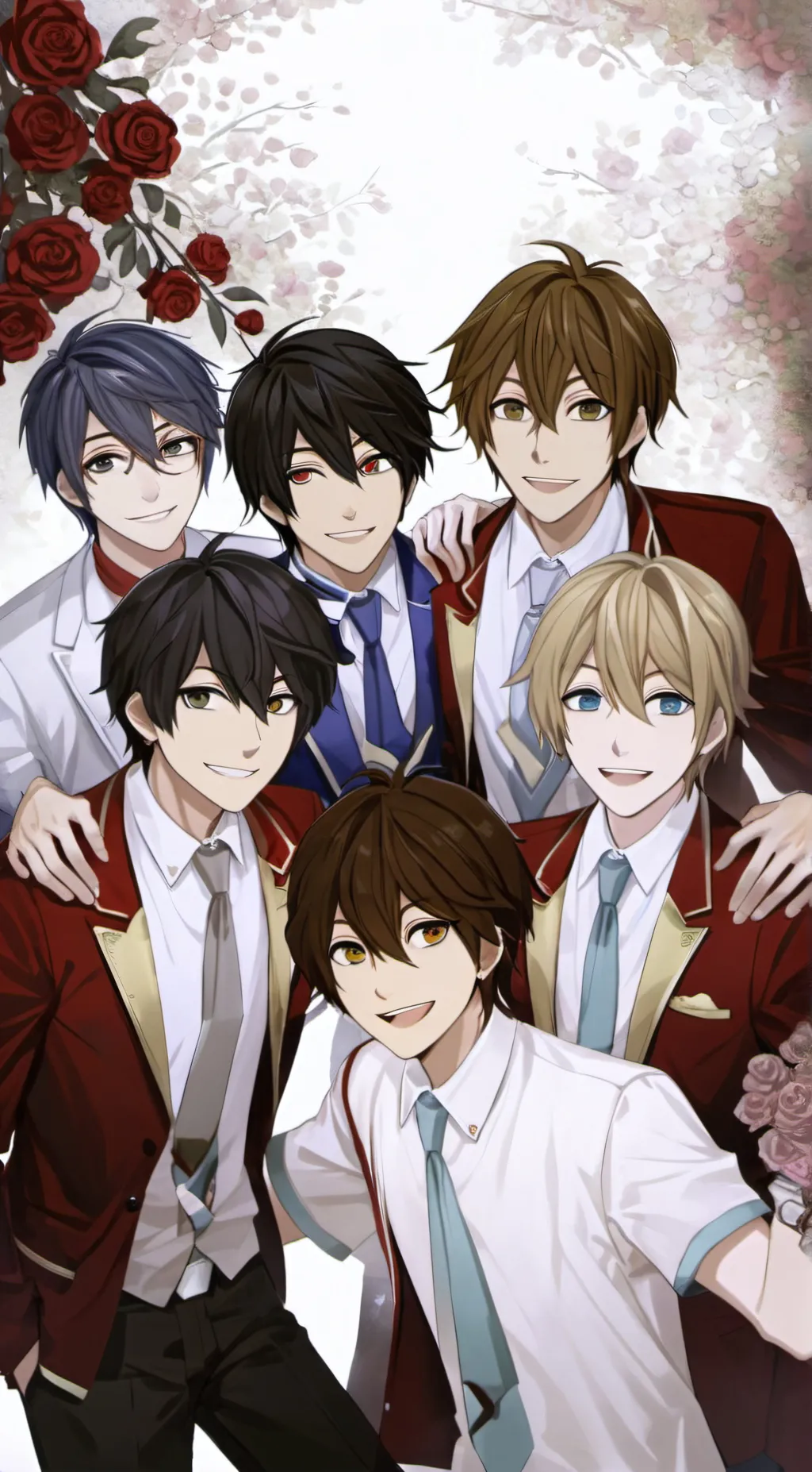 ai character: boys school background