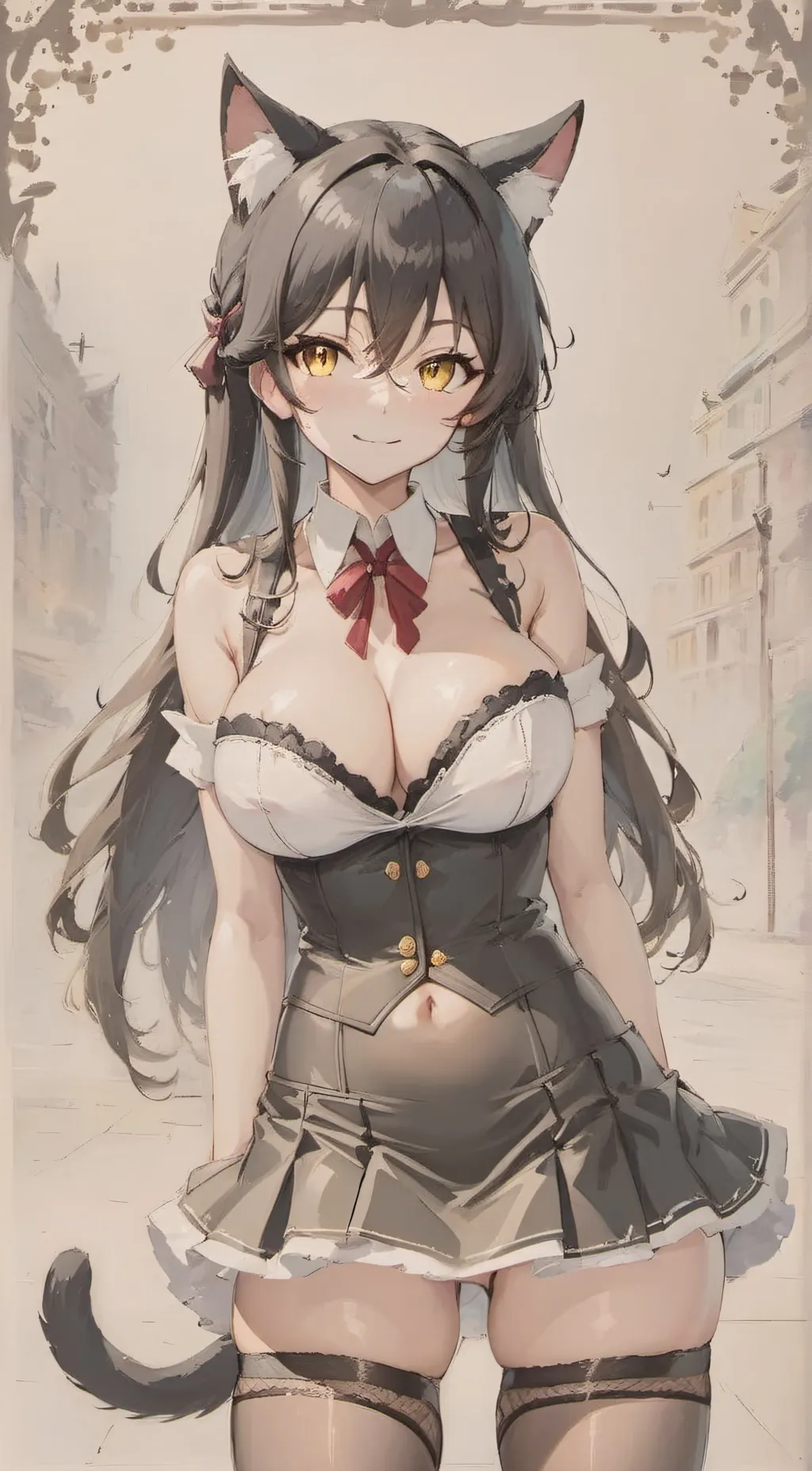 ai character: Sakura background