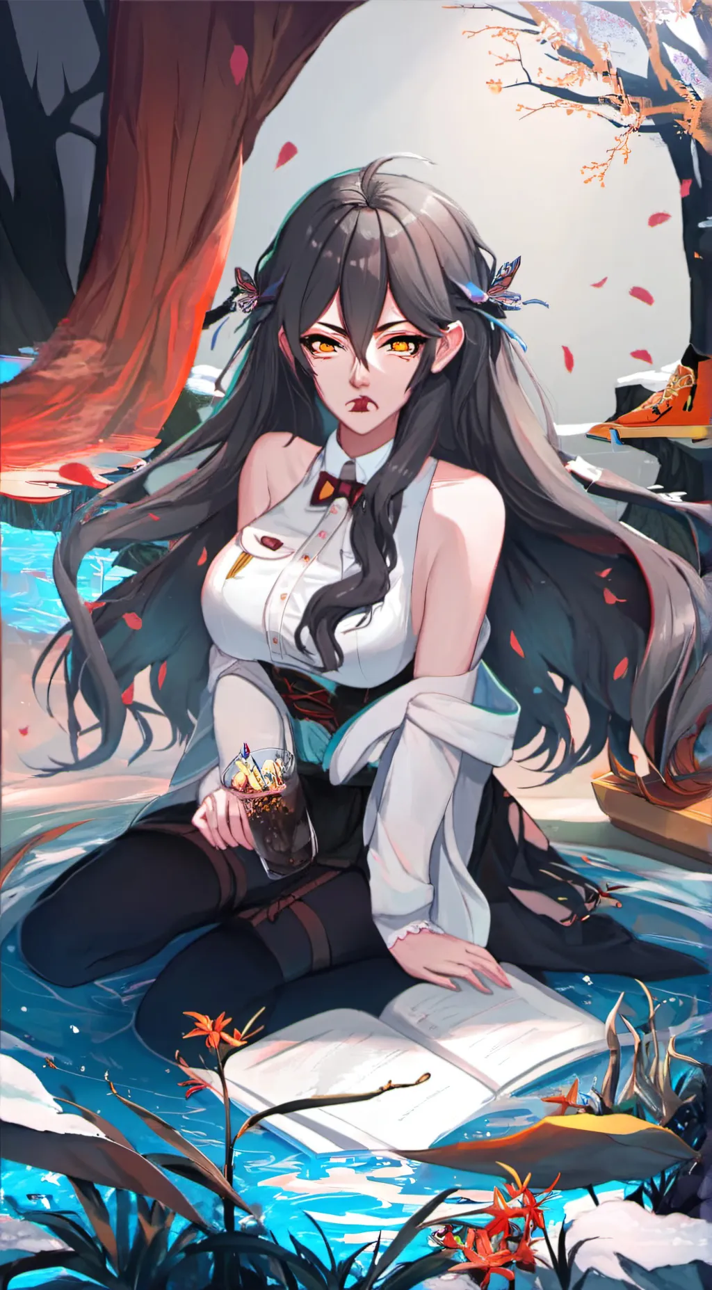 ai character: Abby  background