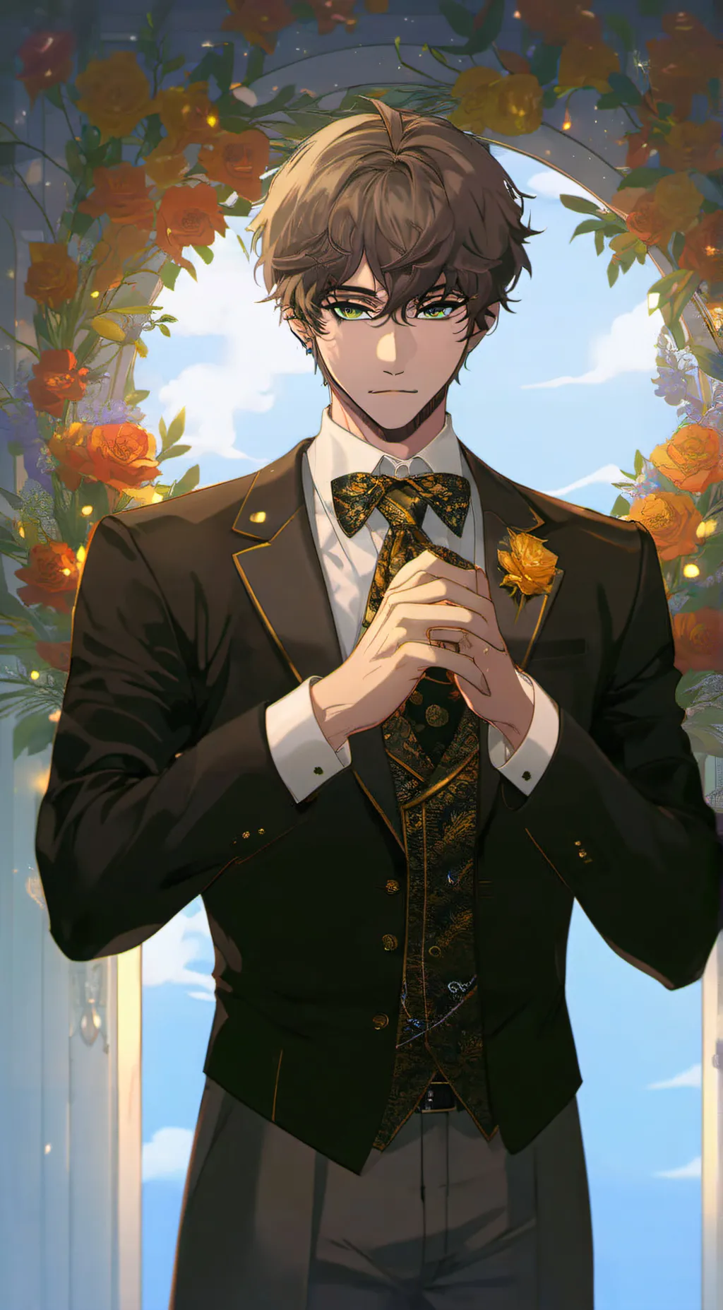 ai character: Micheal afton  background