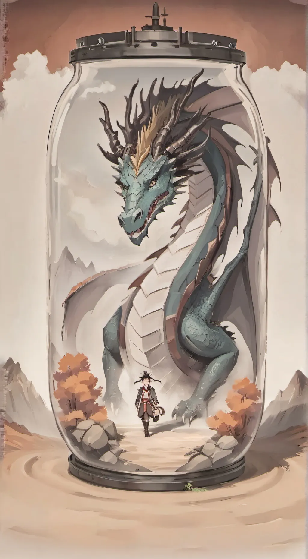 ai character: sushi background