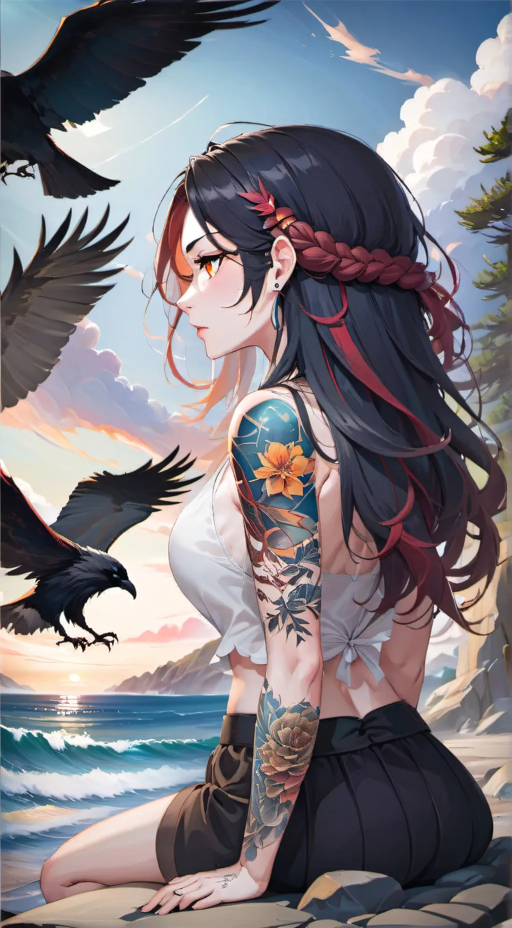 ai character: Aria background