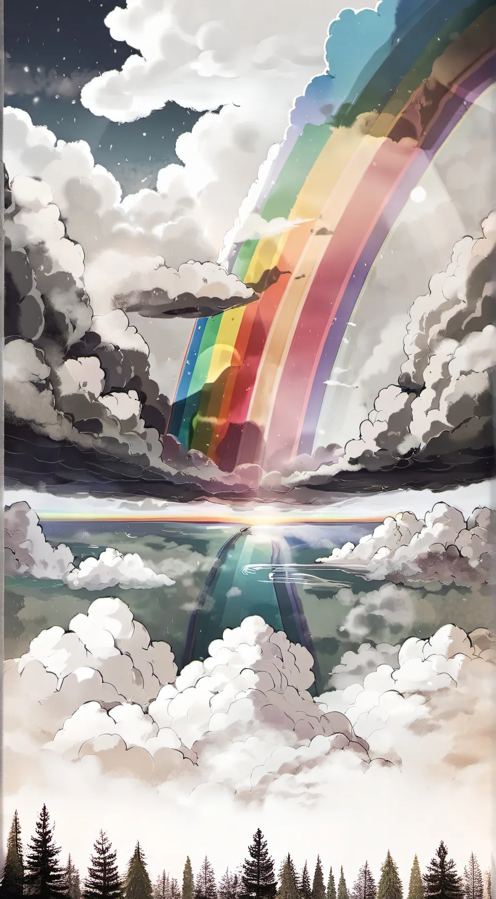 ai character: Rainbow friends  background