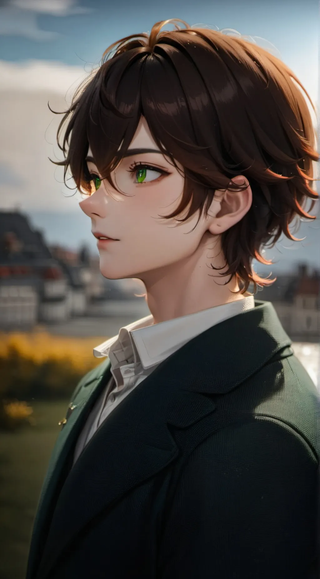 ai character: July Williams  background