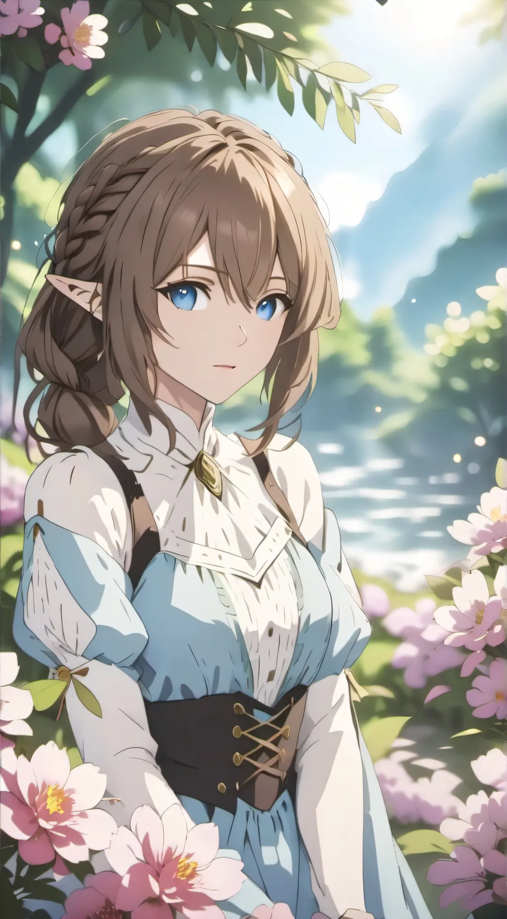 ai character: Aurora background