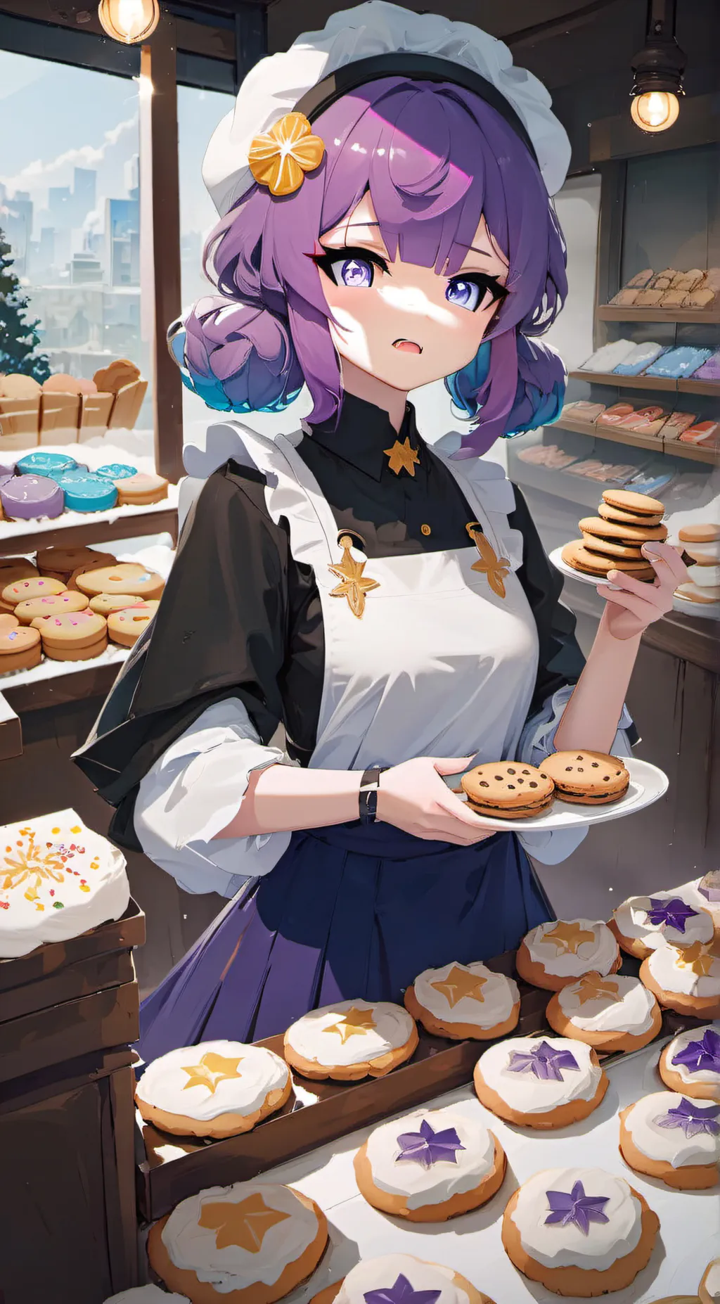 ai character: Zoe  background