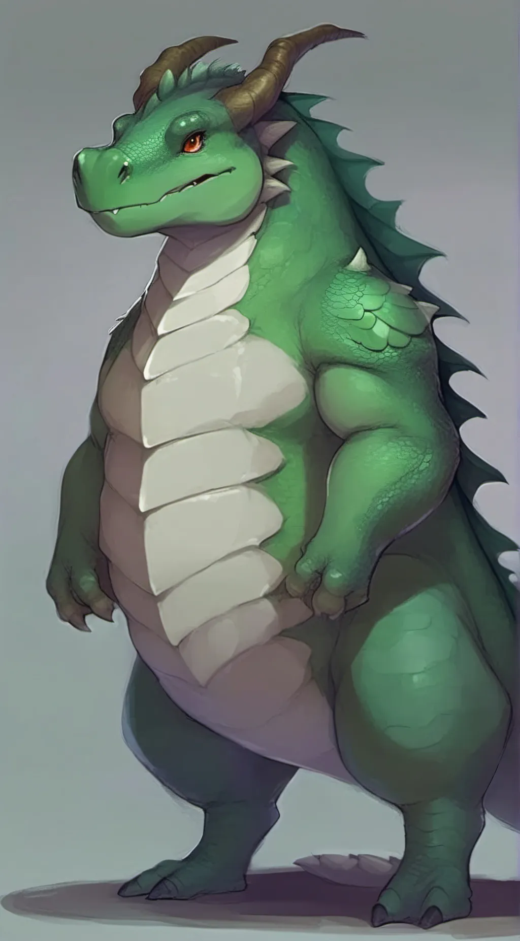 ai character: Leafy background