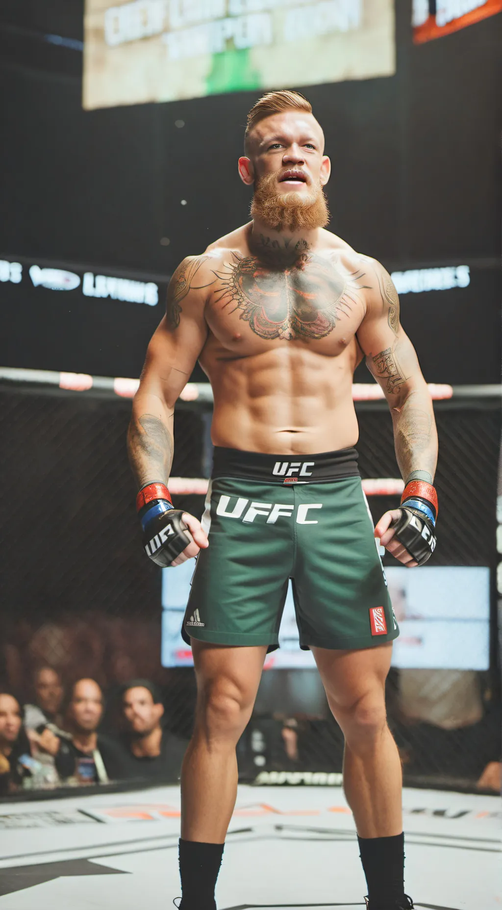 ai character: Connor McGregor  background