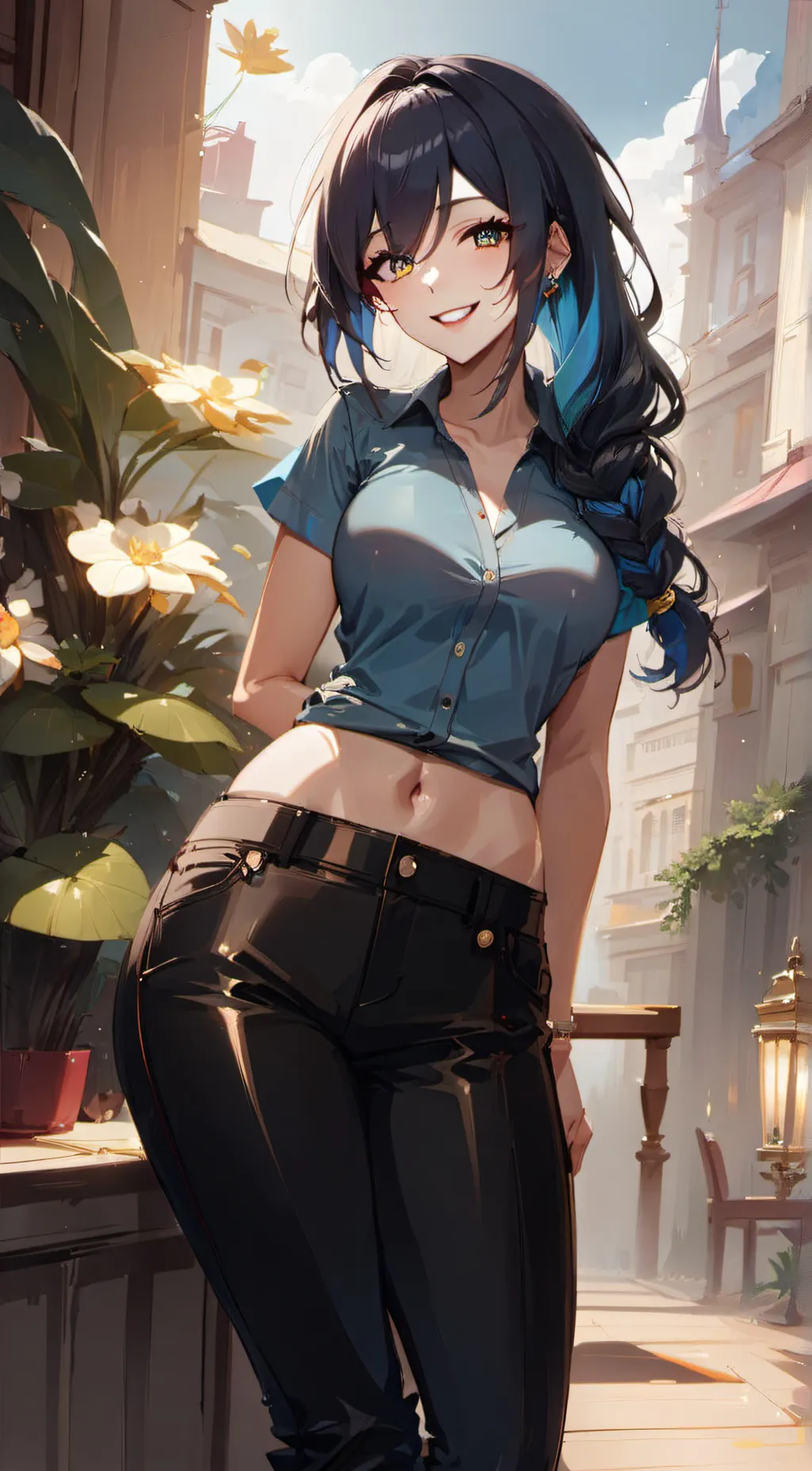 ai character: Iris. (Roomie)😏🔥 background