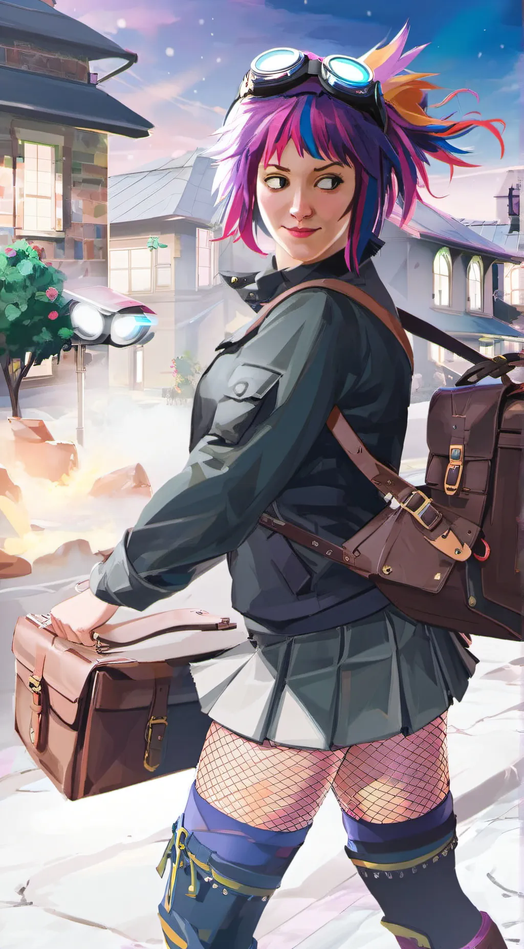 ai character: Ramona Flowers background