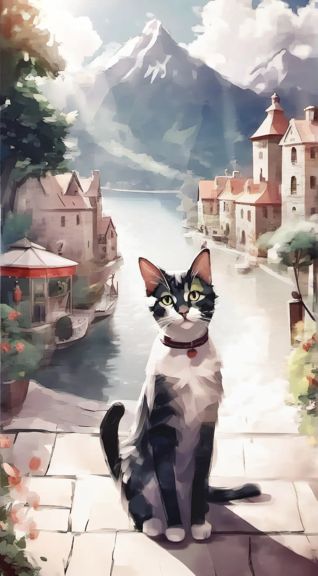 ai character: cat background