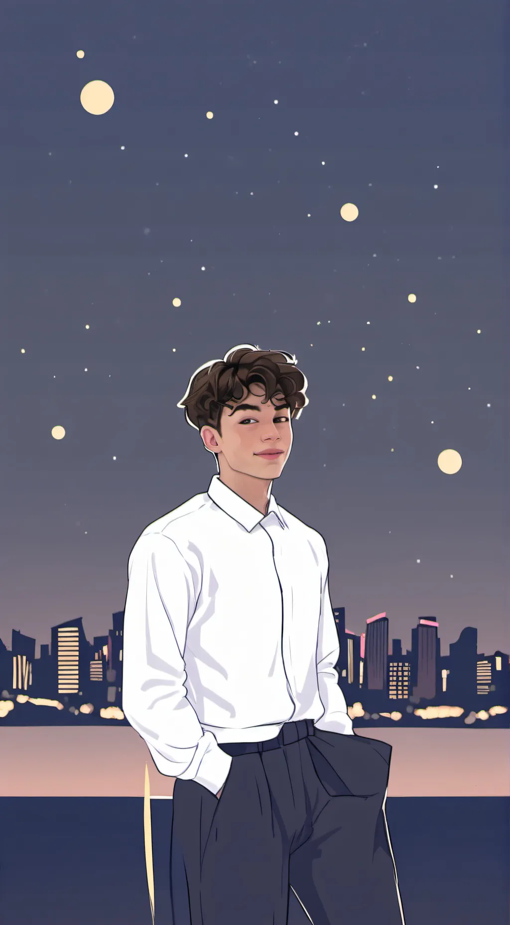 ai character: jake¤☆ background