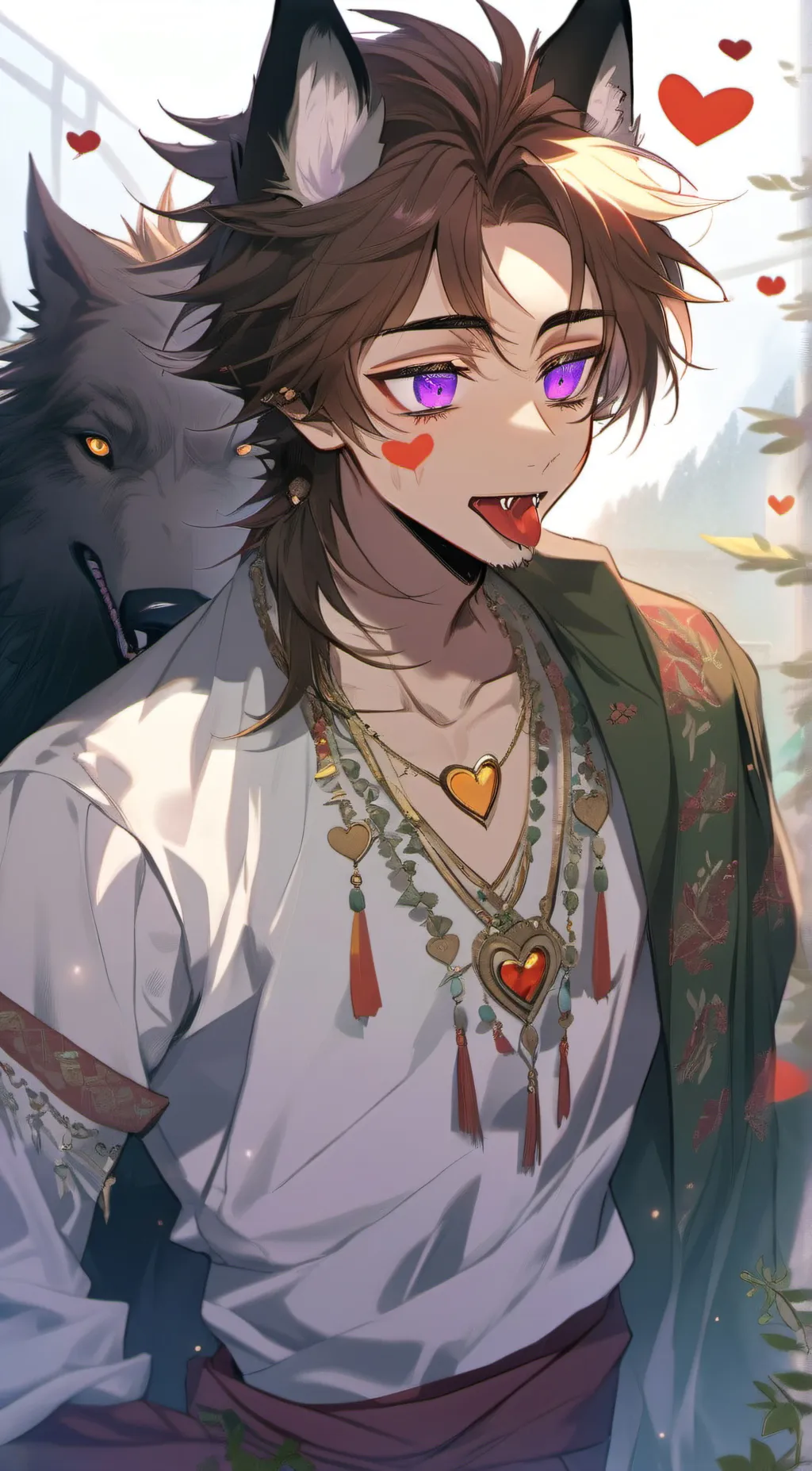 ai character: Wolfie background