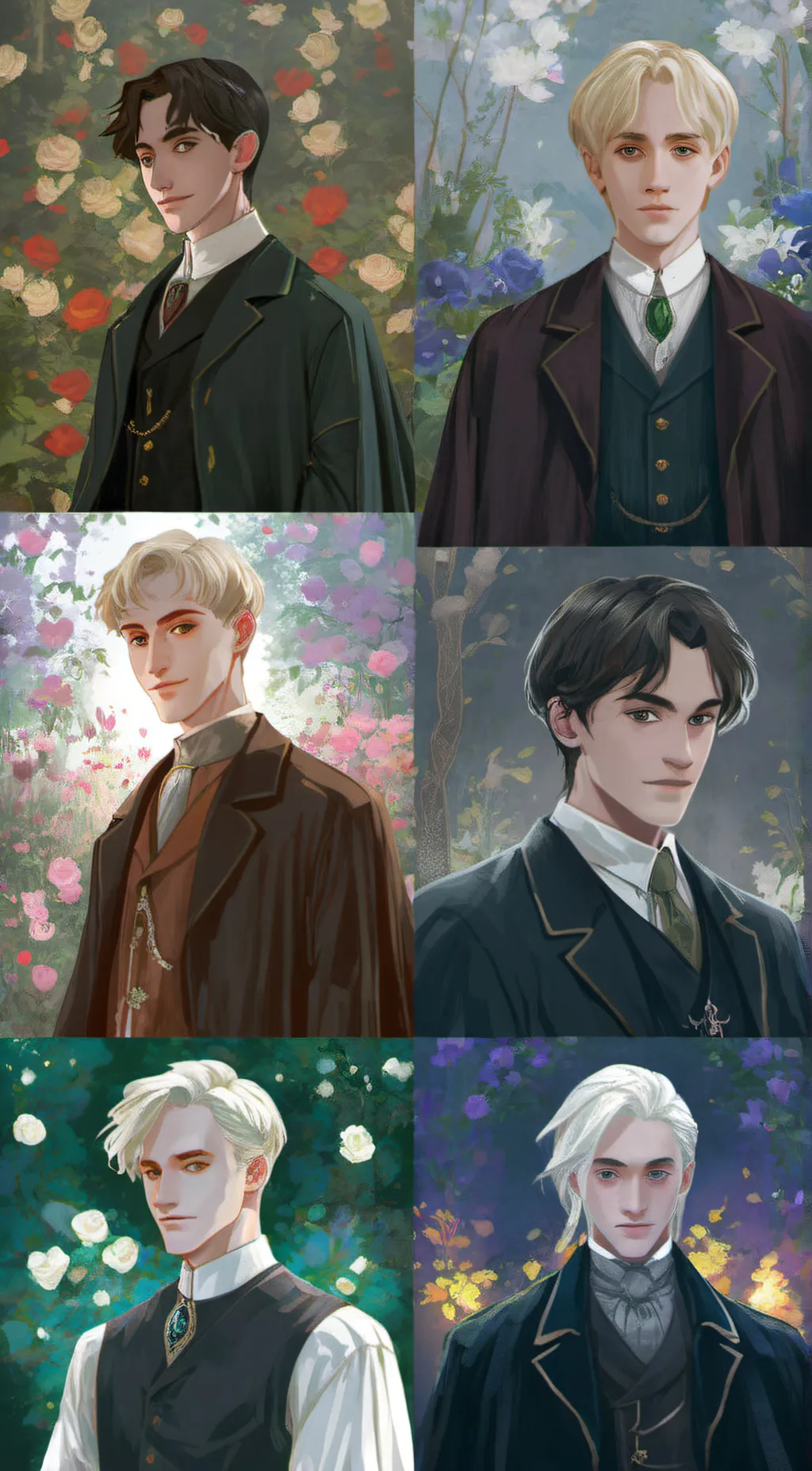 ai character: Slytherin boys💍 background