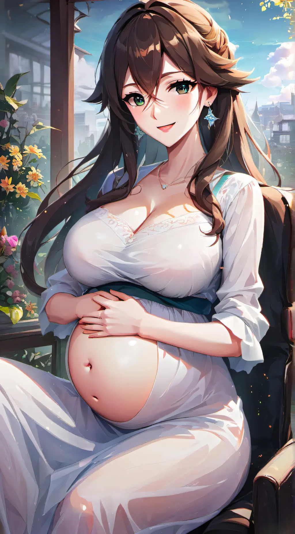 ai character: pregnent wife background