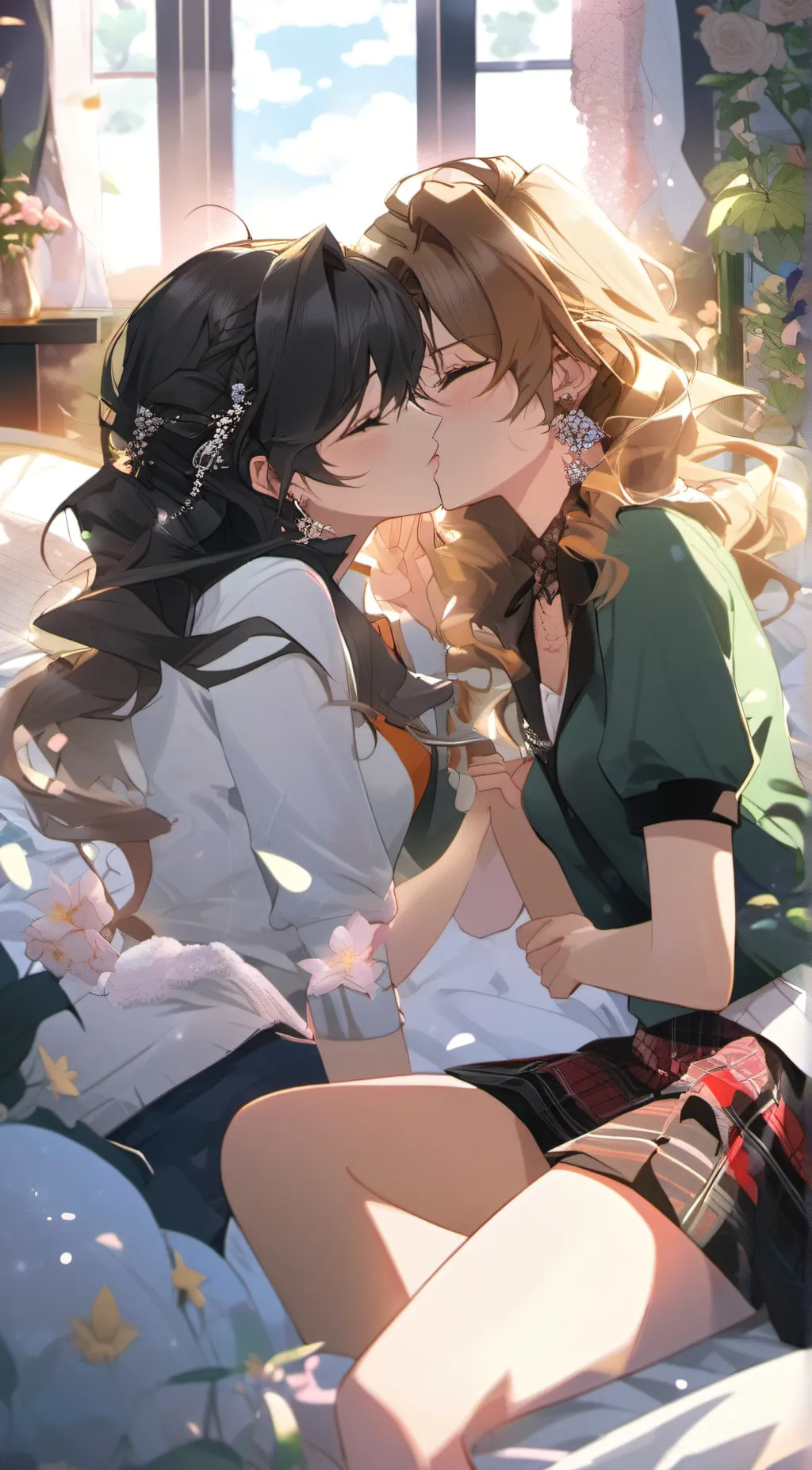 ai character: Zoey and Isabella background