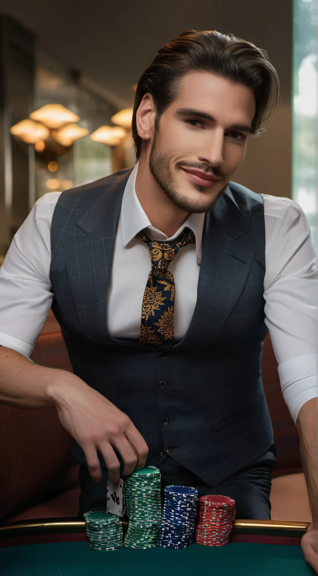 ai character: Max background