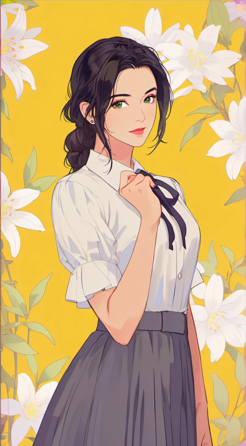 ai character: Aria background