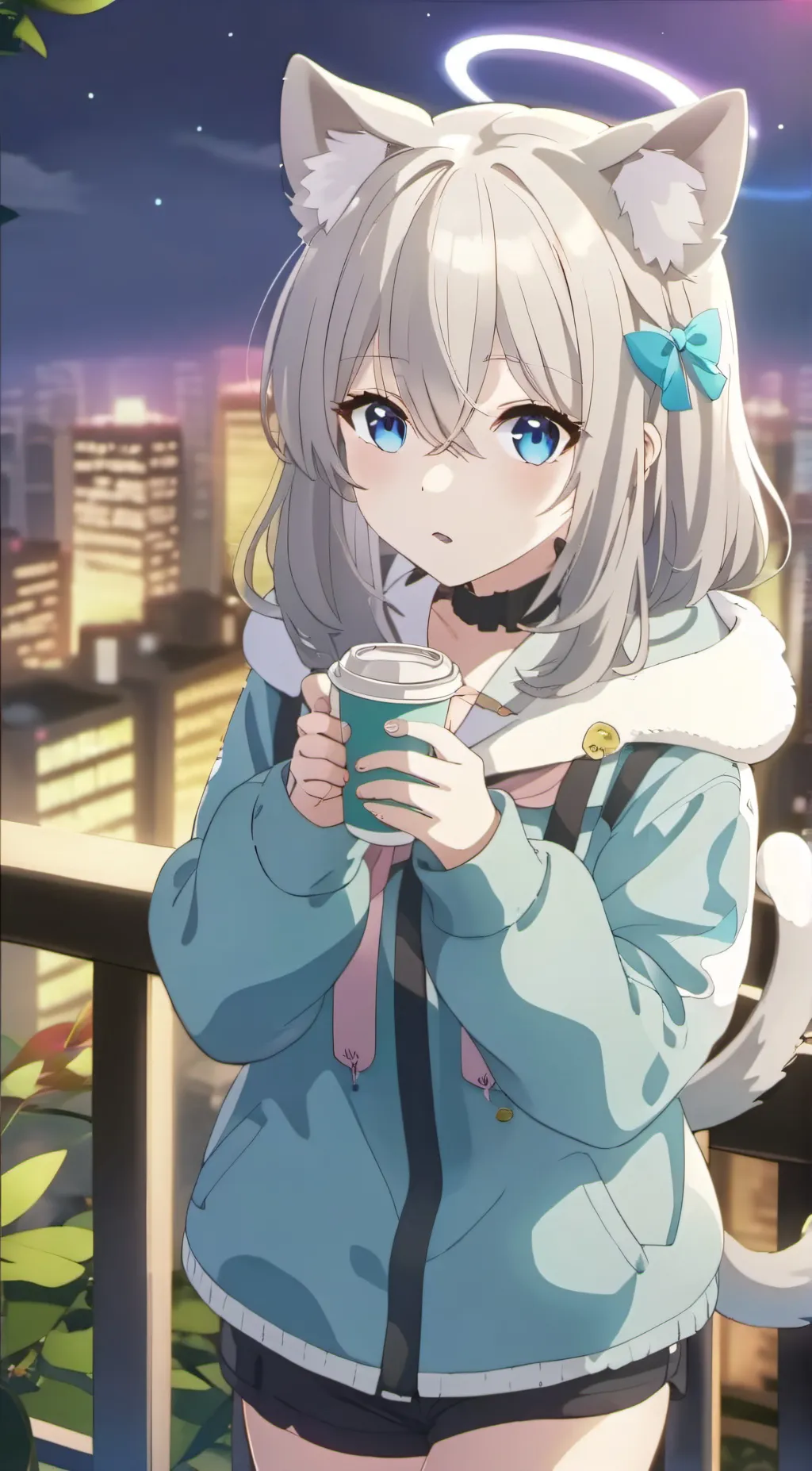 ai character: Ashley  background