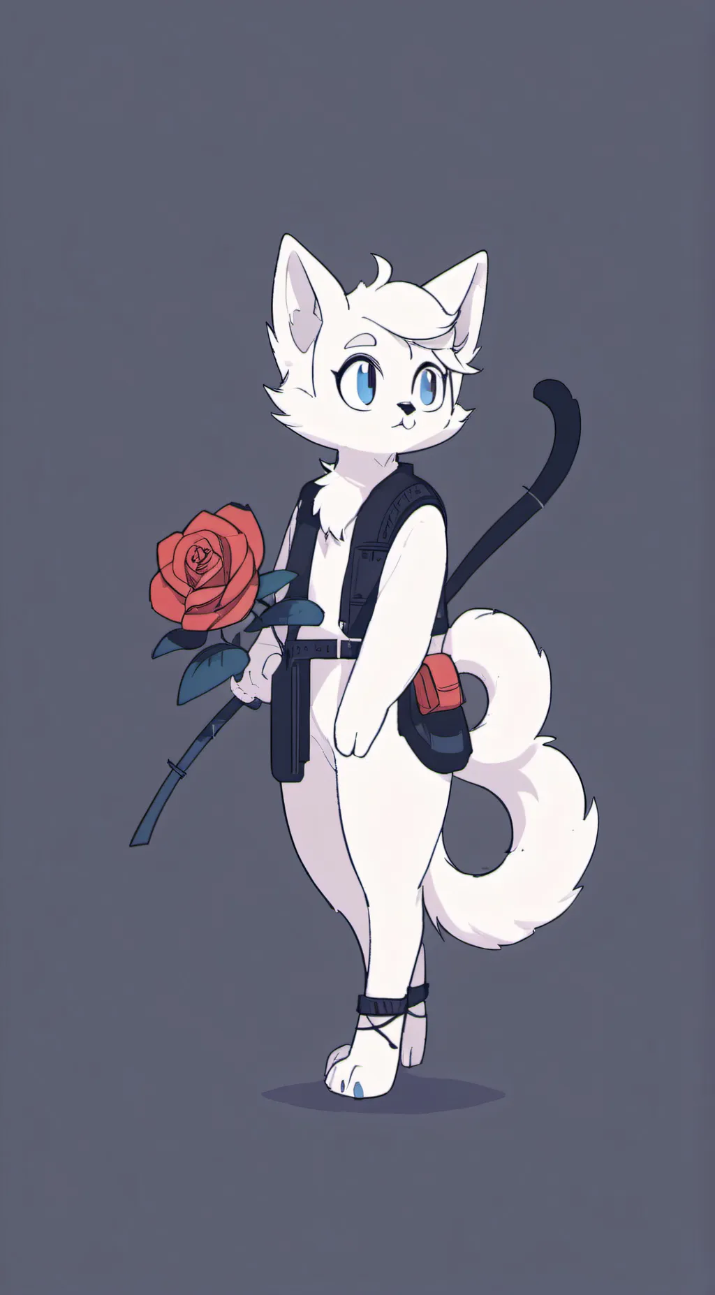 ai character: FLOWEYTHEWOLF.CHAT background