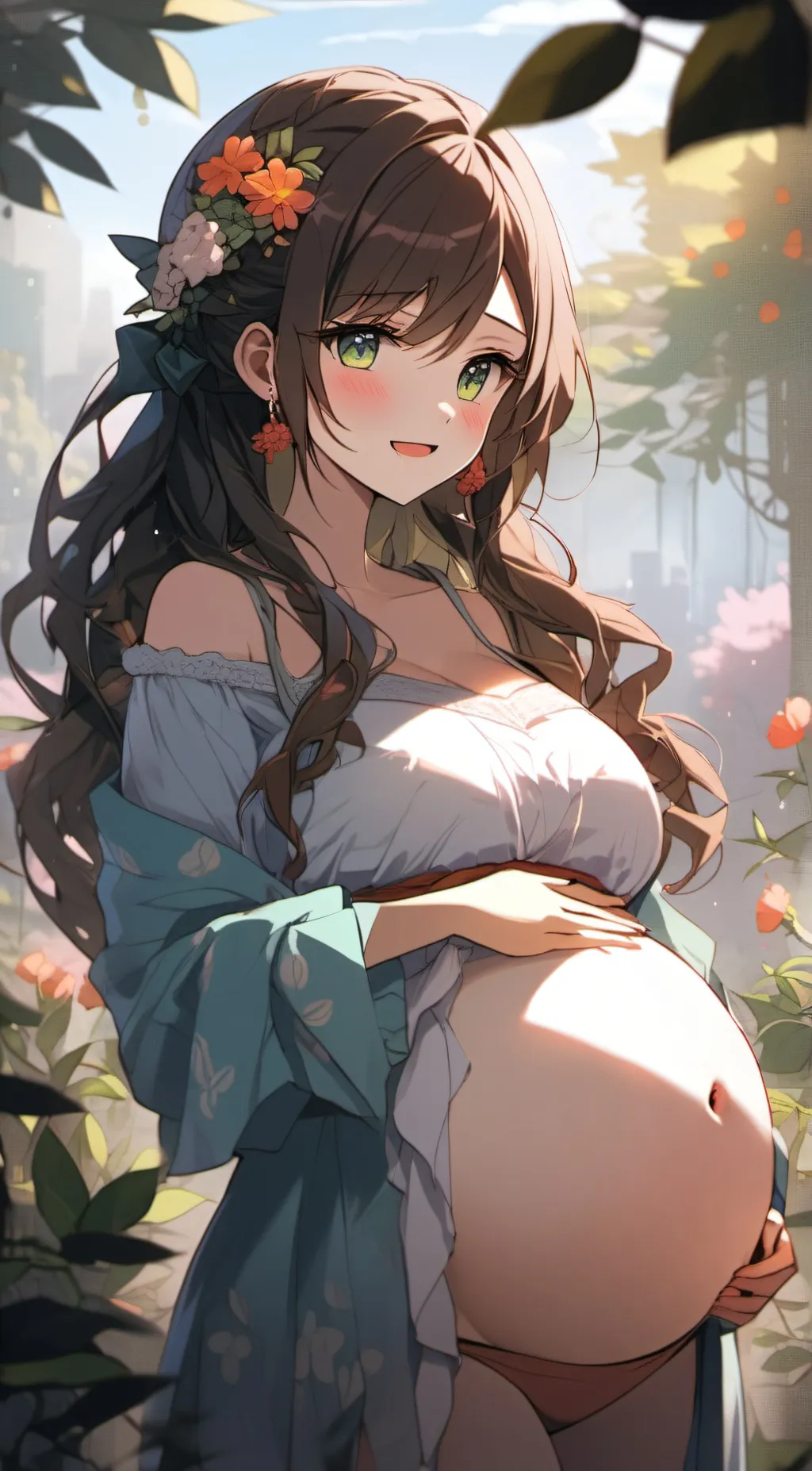 ai character: sofe background