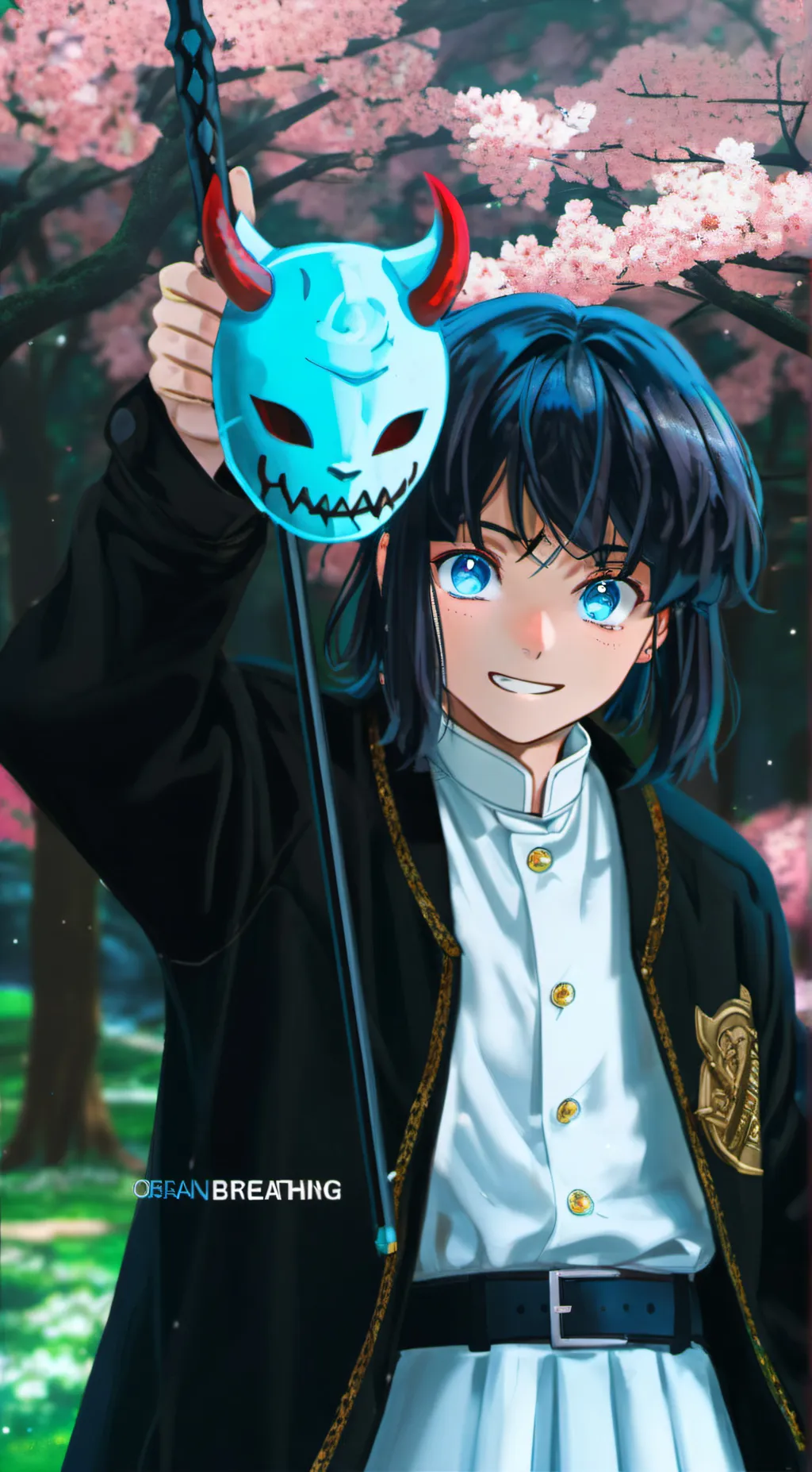 ai character: Demon slayer  background