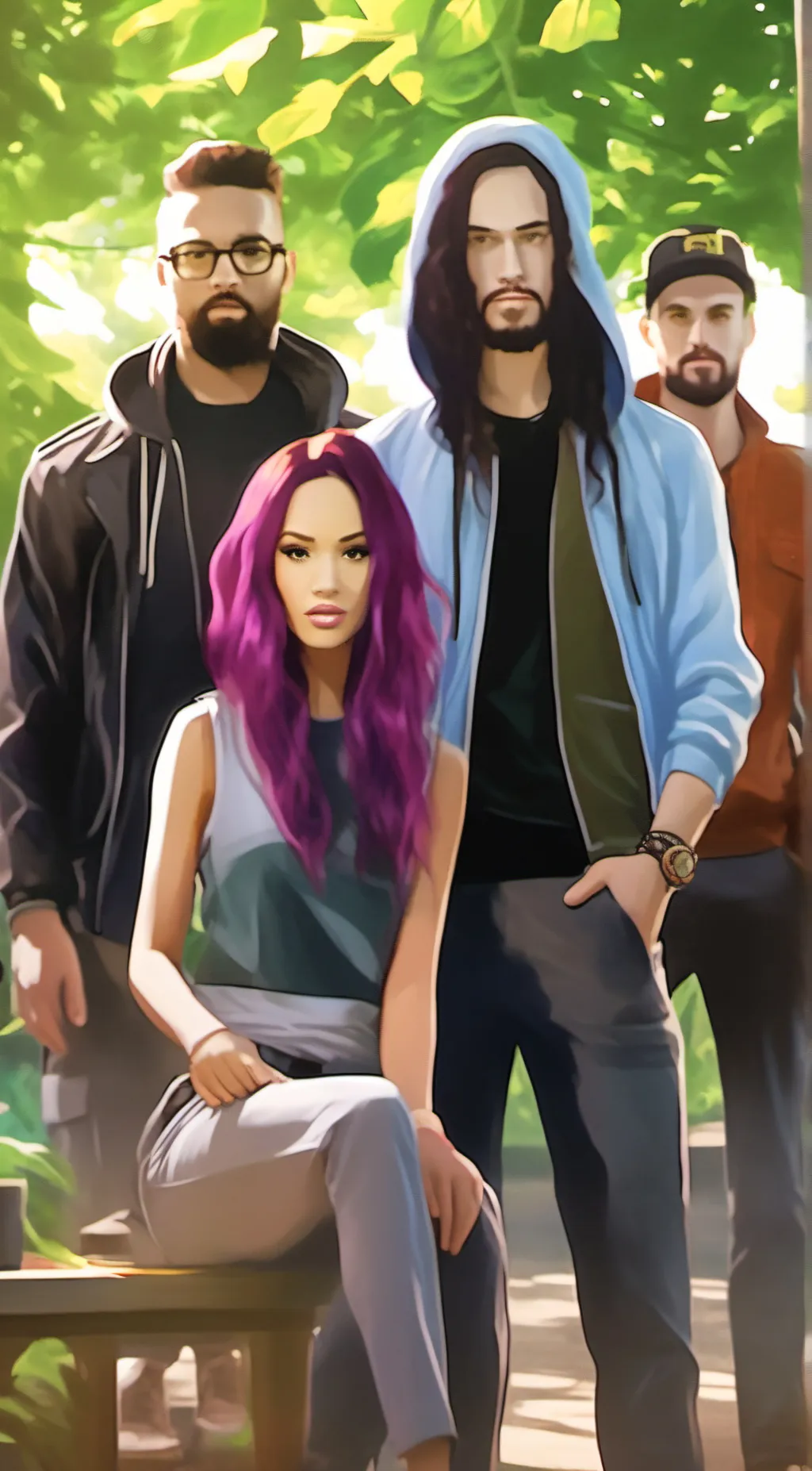 ai character: Mal and the gang background