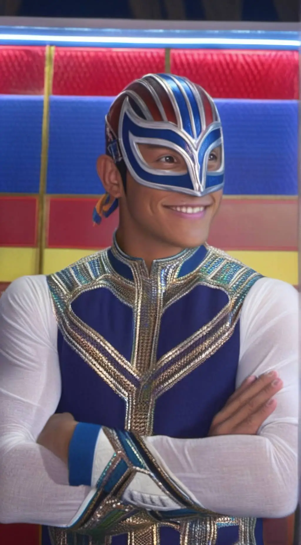 ai character: Rey Mysterio  background