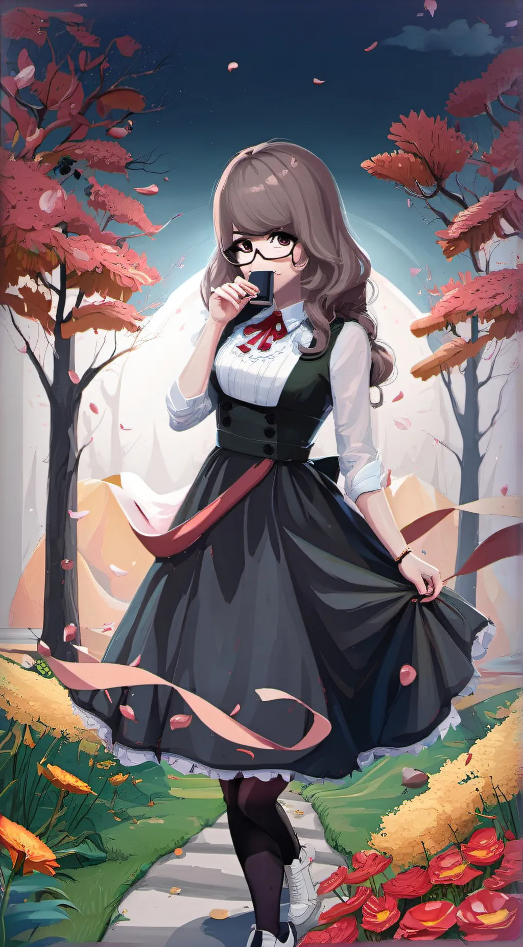 ai character: Melanie  background