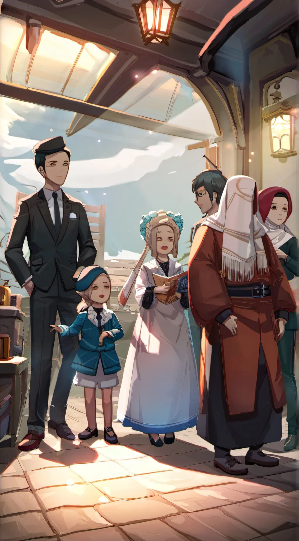 ai character: Roblox family  background