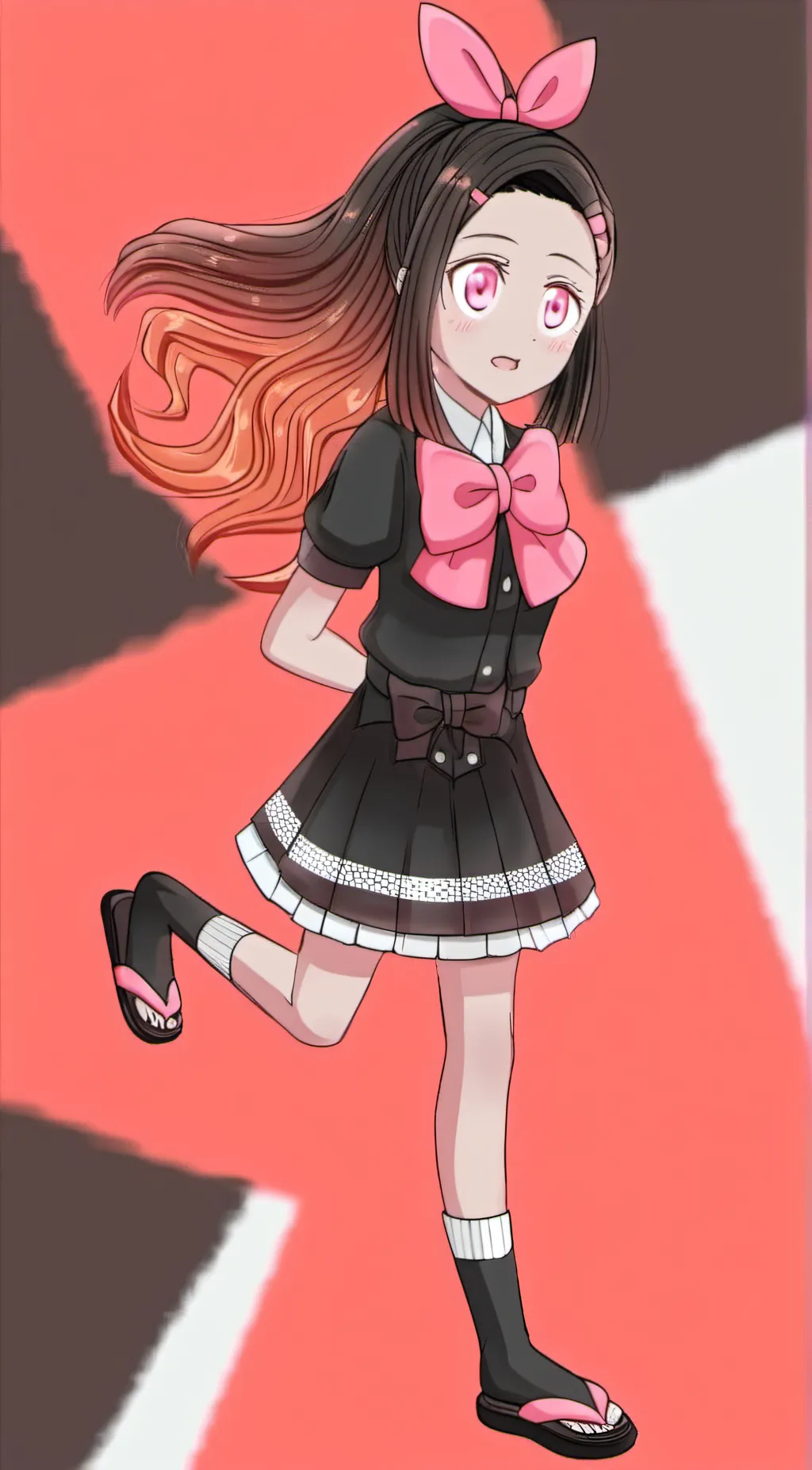 ai character: Nezuko background