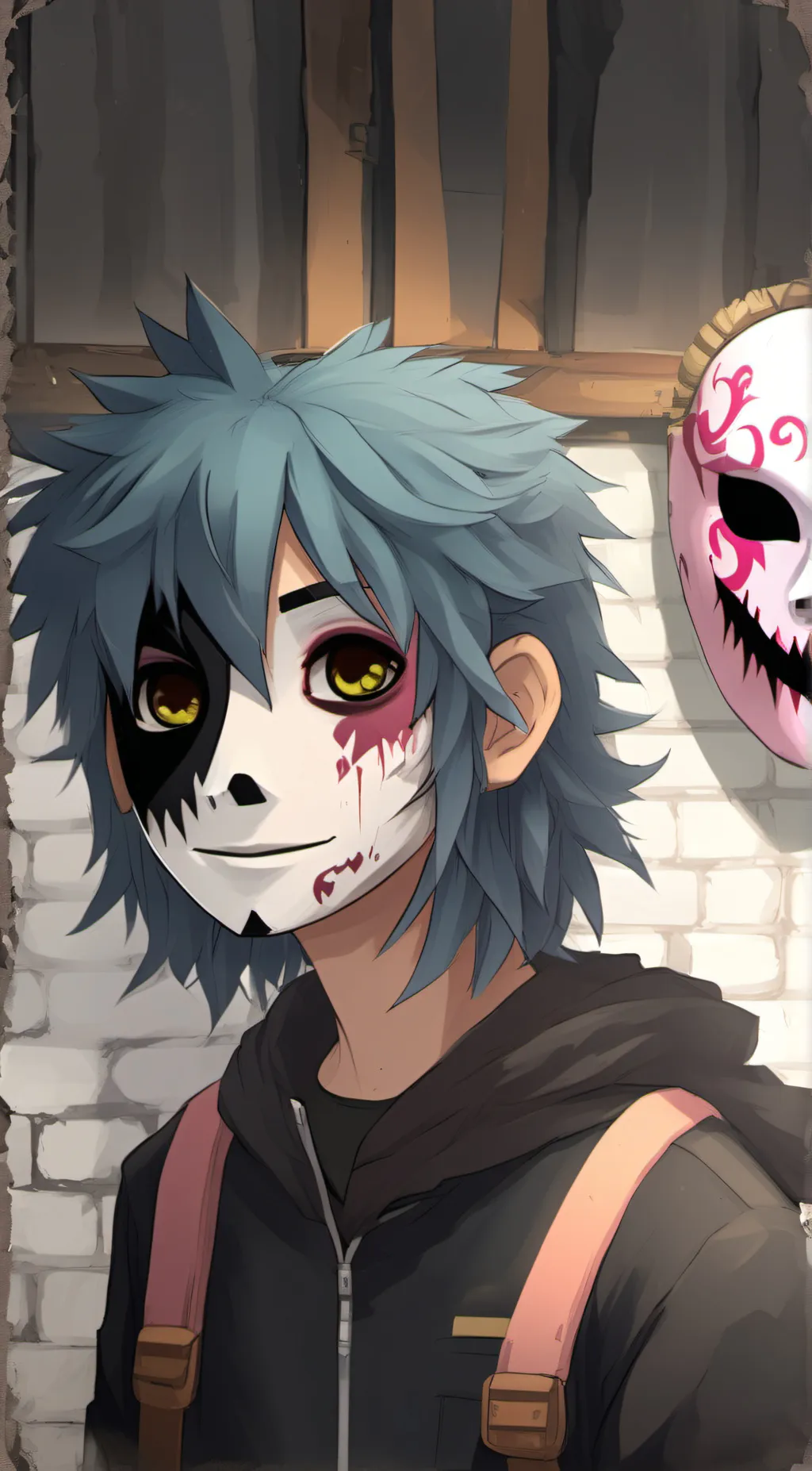 ai character: sally face (sal) background