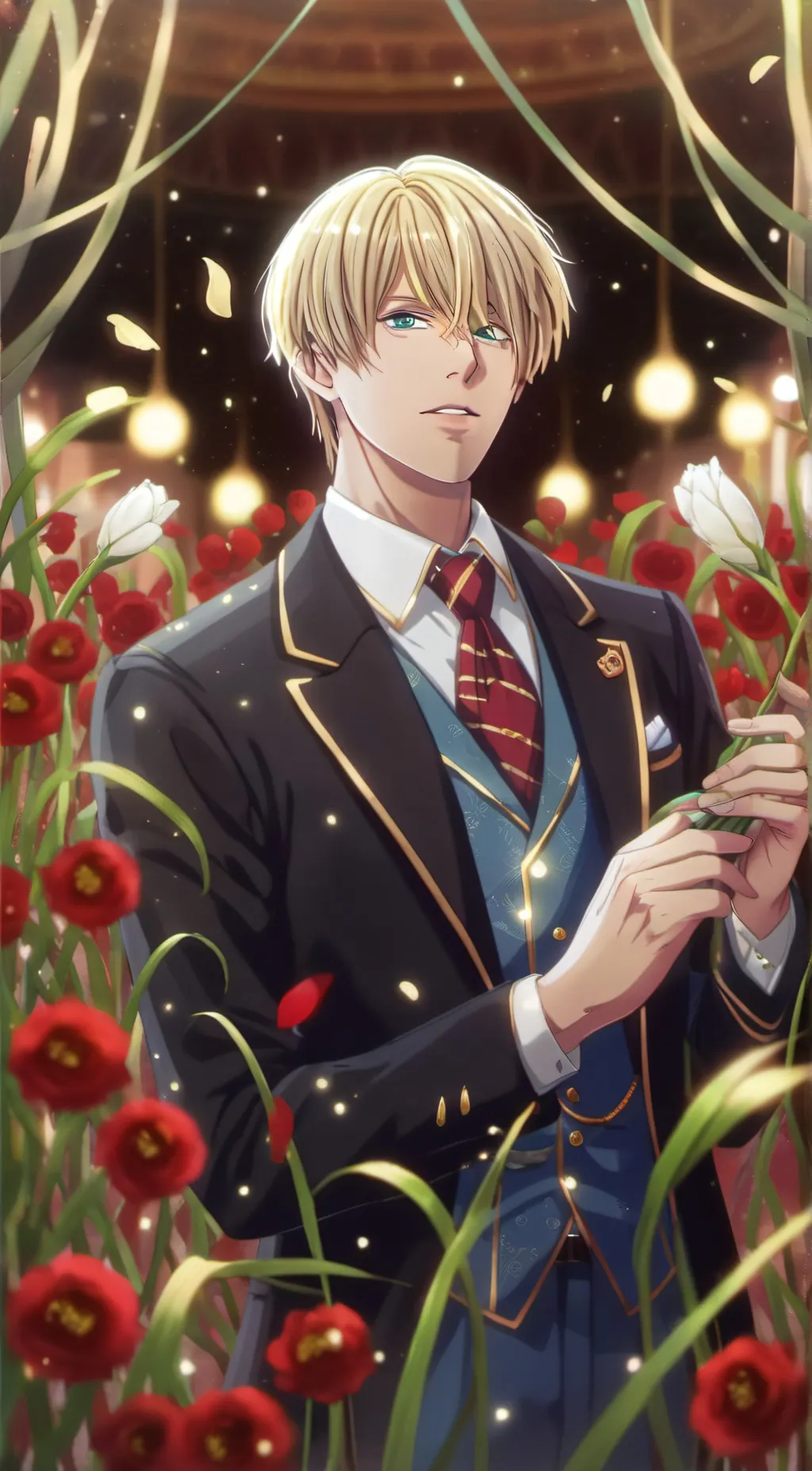 ai character: sanji and Zoro  background