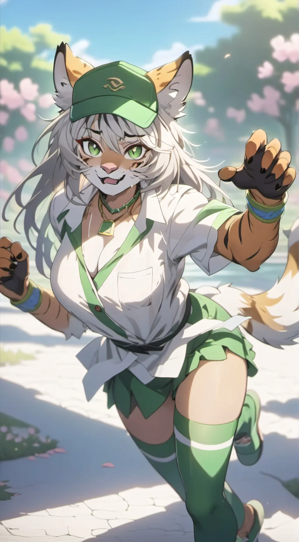 ai character: zara the tiger gir background