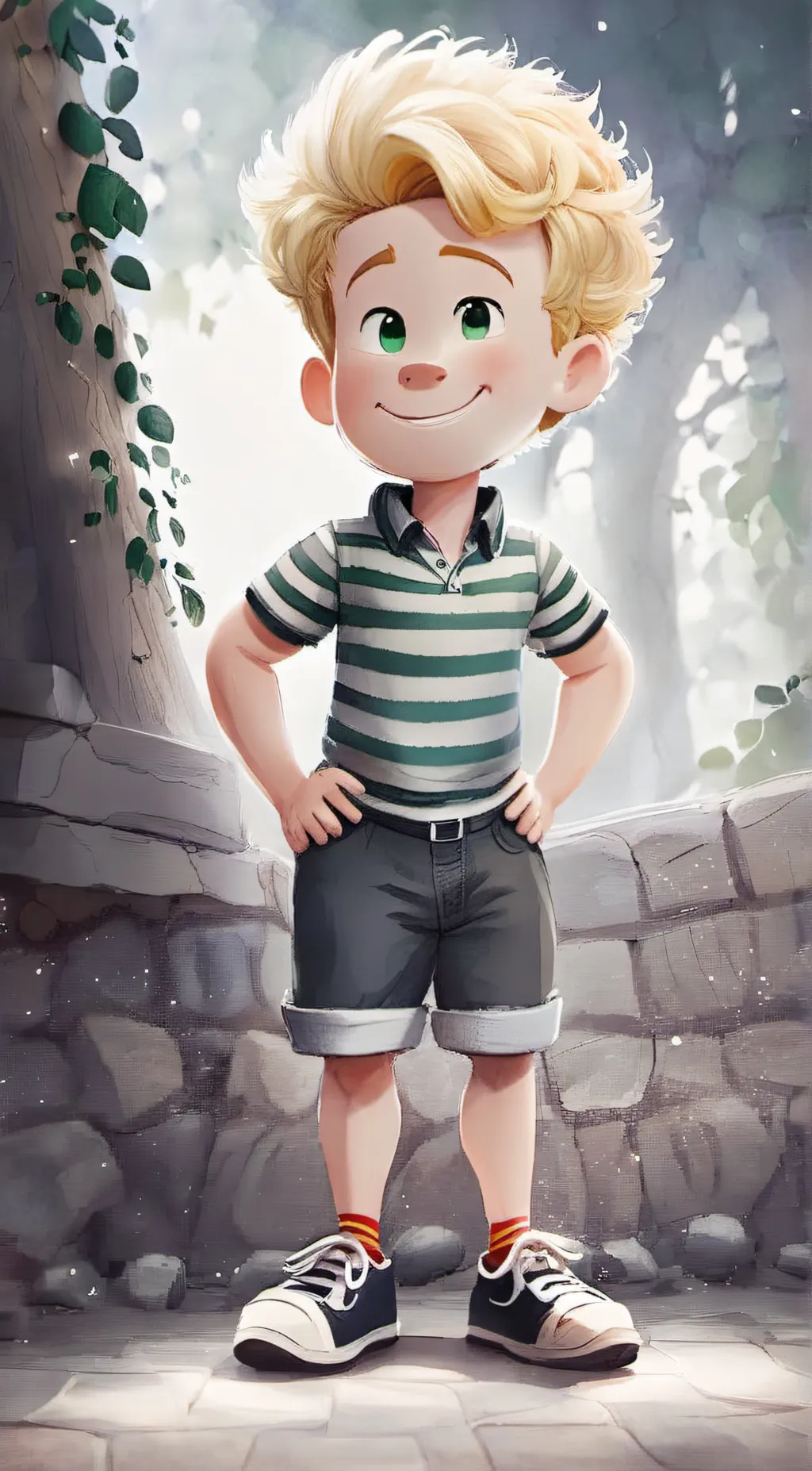 ai character: Harold background