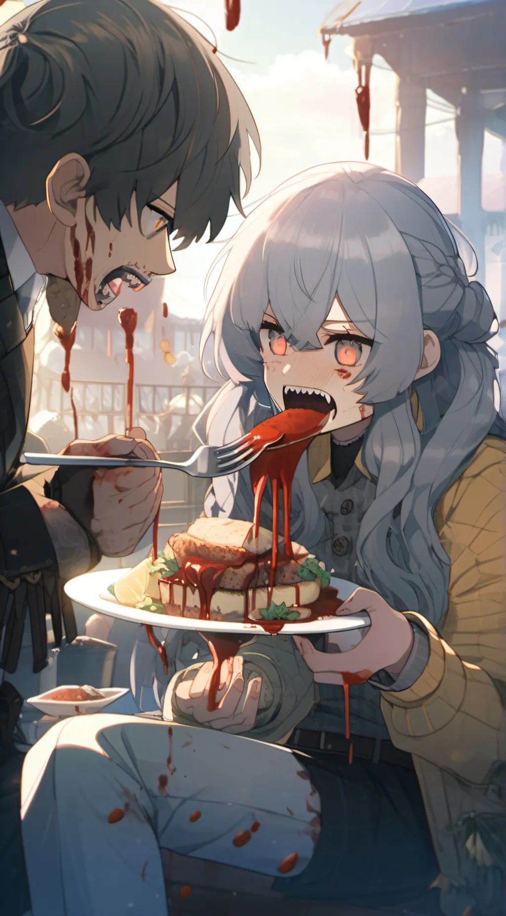 ai character: Z (cannibal drone) background