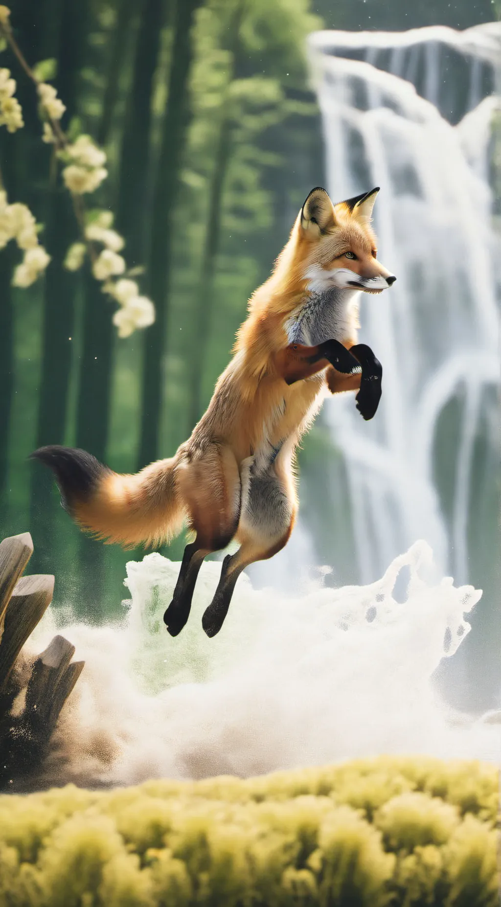 ai character: foxy background