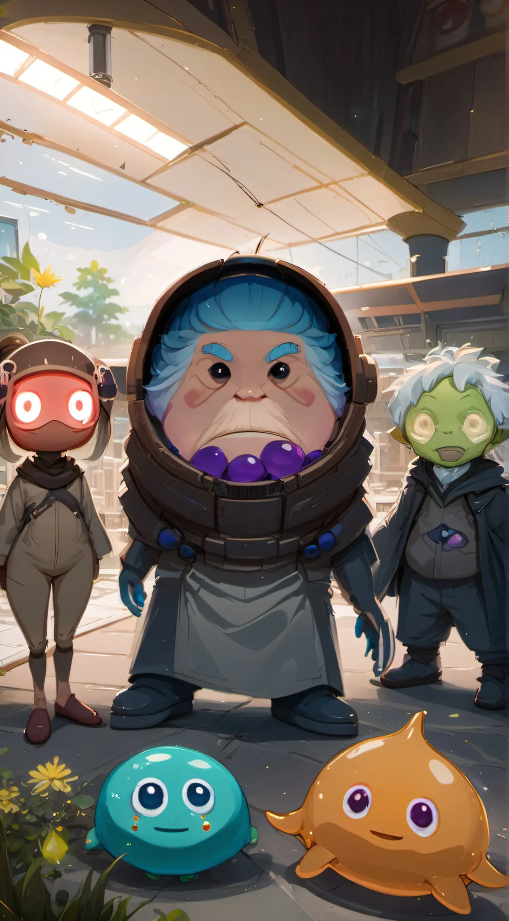 ai character: Pou Group background