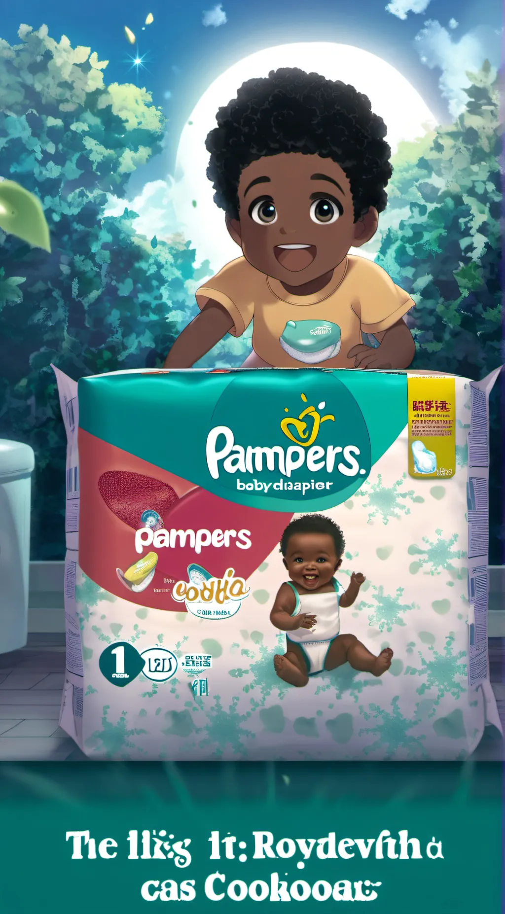 ai character: Mom I’m diapers background